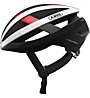 Abus Viantor - casco bici da corsa, White/Red/Black