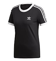 adidas Originals 3 Stripes - T-shirt fitness - donna, Black