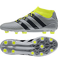 adidas ACE 16.1 Primeknit FG - scarpa da calcio, Grey/Yellow