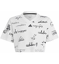 adidas Bluv Jr - T-Shirt - Mädchen, White