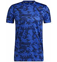 adidas Camo - T-Shirt - Herren, Blue/Black