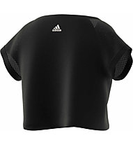 adidas Cropped Jr - T-Shirt - Mädchen, Black