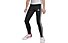 adidas Equip 3 Stripes - pantaloni lunghi fitness - ragazza, Black/White