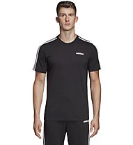 adidas Essentials 3S - Fitnessshirt - Herren, Black/White