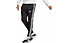 adidas Essentials Single Jersey Tapered Open Hem 3 Stripes - Trainingshosen - Herren, Black