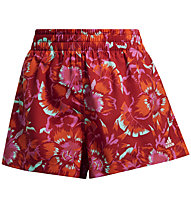 adidas Farm Floral Print - pantaloni fitness corti - donna, Red