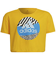 adidas G Pw Ar Tee - T-shirt fitness - Mädchen, Yellow