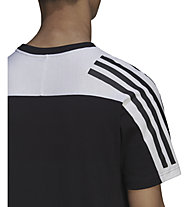 adidas M Fi 3S - T-Shirt - Herren, Black/White