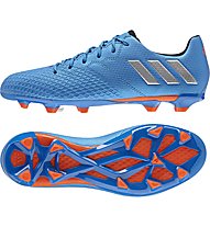 adidas Messi 16.3 FG J - scarpe da calcio terreni compatti bambino, Blue