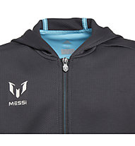 adidas Messi Full Zip Hoodie - giacca sportiva con cappuccio - ragazzo, Black