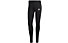 adidas Must Haves 3-Stripes Cotton - pantaloni lunghi fitness - donna, Black/White