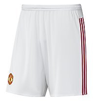 adidas Manchester United FC Home Short - pantaloncini da calcio, White