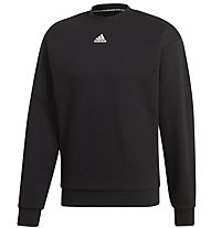 adidas Must Have 3 Stripe Crew - Sweatshirt - Herren, Black