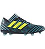 adidas Nemeziz 17.1 FG - scarpa da calcio terreni compatti, Blue/Black/Yellow