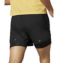 adidas Own the Run 2IN1 - pantaloni running - uomo, Black/White