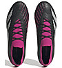 adidas Predator Accuracy.1 Low FG - scarpe da calcio per terreni compatti, Black/Purple