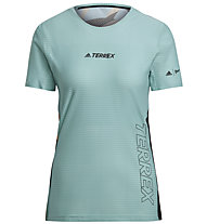 adidas Terrex Parley Agravic TR Pro - maglia trail running - donna, Green/Black