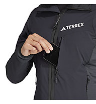 adidas Terrex Techrock Hooded Wind Fleece - giacca trekking - donna, Black