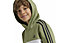 adidas Tiberio 3 Stripes Colorblock Fleece Jr - felpa con cappuccio - ragazzo, Green