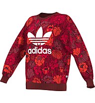 adidas Originals Trefoil Sweatshirt Damen Fitness- und Freizeitpullover, Red