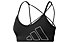 adidas Trn 3B Logo - reggiseno sportivo a basso sostegno - donna, Black