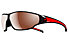 adidas Tycane Large - Sportbrille, Shiny Black/Red-LST Polarized Silver H+