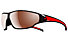 adidas Tycane Small - occhiali da sole, Shiny Black/Red-LST Polarized Silver H+
