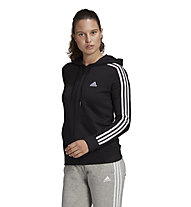 adidas W 3S Essentials FT Full-Zip - giacca della tuta - donna, Black/White