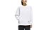 adidas W Wording Print Oversized Spacer Crewneck - Sweatshirt - Damen, White