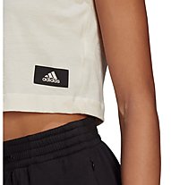 adidas W Recco Croptee - T-Shirt - donna, White