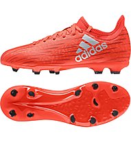 adidas X 16.3 FG J - scarpe da calcio terreni compatti bambino, Red