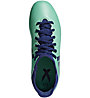 adidas X 17.3 FG Jr - scarpe da calcio terreni compatti - bambino, Blue/Green