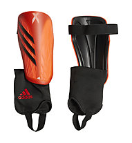 adidas X Shinguard Match - parastinchi calcio - bambino, Red/Black/Orange/White