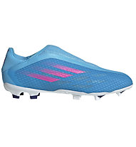 adidas X Speedflow.3 LL FG - Fußballschuh für festen Boden, Light Blue