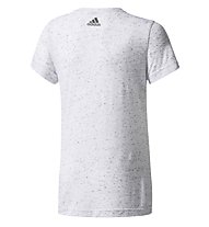 adidas ID Athletics - T-Shirt Fitness - Mädchen, White/Grey