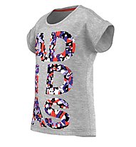 adidas Wardrobe Feminin T-Shirt Mädchen, Medium Grey Heather