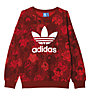 adidas Originals Trefoil Sweater Felpa fitness donna, Red