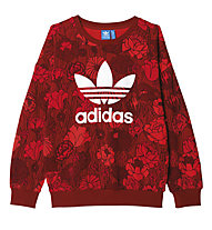 adidas Originals Trefoil Sweatshirt Damen Fitness- und Freizeitpullover, Red