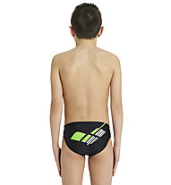 Arena Swim Briefs Logo - Badehose - Kinder, Black/Green/White