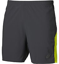 Asics 2-N-1 7in Short Pantaloni corti fitness, Black/Yellow