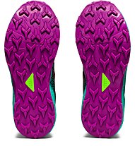 Asics FujiTrabuco Lyte - scarpe trail running - donna, Black/Green/Violet
