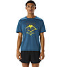 Asics Fujitrail Logo - Trail Runningshirt - Herren, Blue