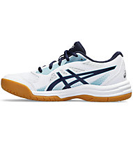 Asics Upcourt 5 GS - Indoor-Multisportschuh - Junge, White/Blue