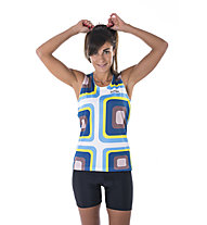 Biciclista Holliwood Party - top bici - donna, White/Blue