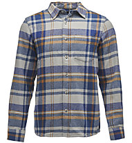 Black Diamond M Project Flannel - camicia a maniche lunghe - uomo, White/Blue/Yellow