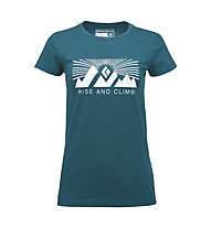 Black Diamond Rise and Climb - T-shirt arrampicata - donna, Blue
