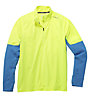 Brooks Drift 1/2 Zip - maglia running - uomo, Yellow/Blue
