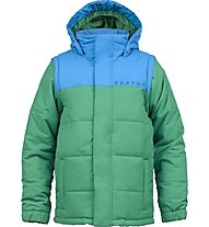 Burton Boys' Icon Puffy giacca snowboard bambino, Blue-Ray/Turf