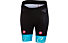 Castelli Free Aero - pantaloni corti bici - donna, Black/Light Blue