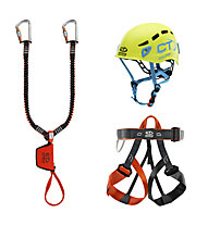 Climbing Technology VF Kit Evo E - kit via ferrata, Orange/Green